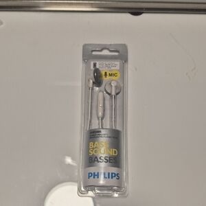Philips White Wired Earphones with Mic